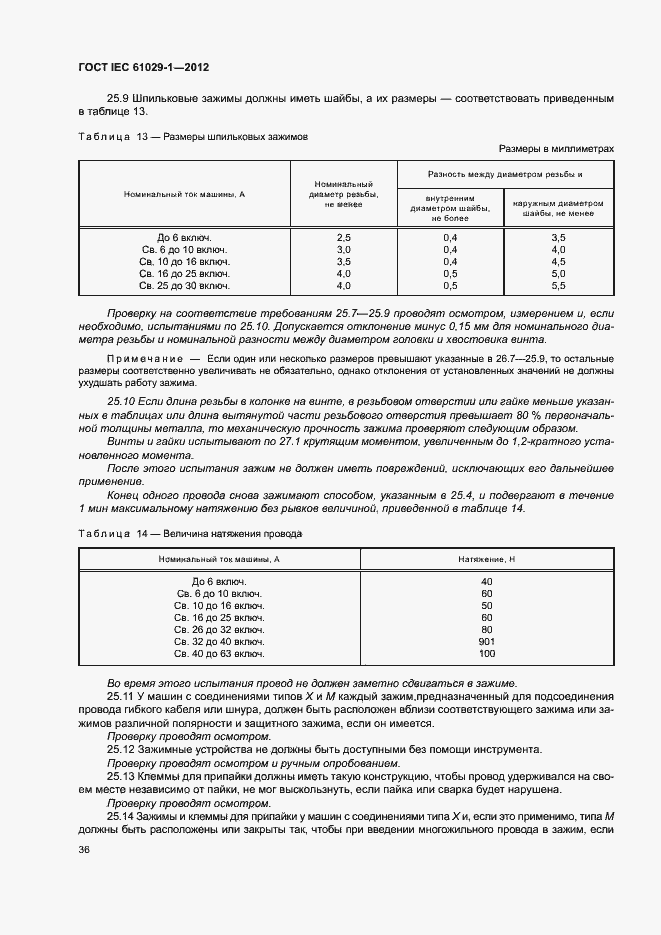  IEC 61029-1-2012.  40